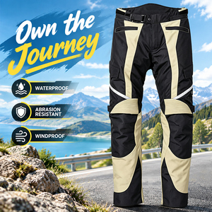 Pantaloni da <span class=keywords><strong>Moto</strong></span> Impermeabili e Ventilati all'Ingrosso, Pantaloni da Touring con Protezioni per Uomo, Produzione di Fabbrica - Product Image 2