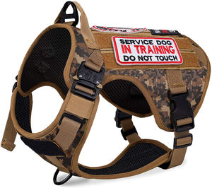 ハンドル付きトレーニングサービス犬用ベストハーネス、大型中型犬用に調整可能 - Product Image 1