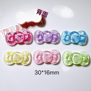 Accesorios al por mayor de <span class=keywords><strong>resina</strong></span> hechos a mano DIY con lazos de cinta de seda de temática linda para fundas de teléfono, el cabello, zapatos y flores - Product Image 2