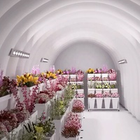 Chambre froide mobile Stockage froid mobile pour fleurs et plantes fraîches Structure à membrane gonflée à air