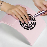 Aspirateur à poussière pour ongles 40W Aspirateur électrique super puissant Repose-bras professionnel Collecteur de poussière pour ongles à faible bruit pour salon de manucure