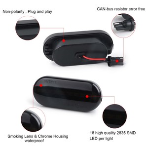 Indicateur lumineux latéral à <span class=keywords><strong>LED</strong></span>, pour <span class=keywords><strong>SEAT</strong></span> <span class=keywords><strong>Ibiza</strong></span> 6L Cordoba, lentille smockée, OEM 14805294 - Product Image 4