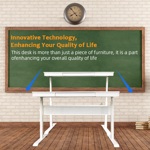 Toptan ofis oturmak tezgah tipi masa eğilebilir masa el krank ekonomik manuel yükseklik ayarlanabilir oyun ofis bilgisayar masası - Product Image 3