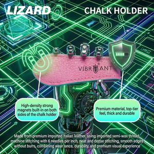 LIZARD – Ensemble de 4 sacs à craie en cuir pour billard et snooker, très vendus, pour queues de billard - Product Image 5