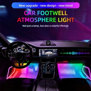 Luz Ambiental RGB para el Espacio de los Pies del Coche, Lámpara LED Impermeable para la Parte Inferior del Vehículo, Accesorio Interior Personalizado - Product Image 1