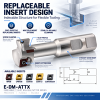 Fraise à rainurer indexable en carbure pour rainures en T, outil de fraisage CNC pour le travail des métaux (inserts CCMT CPMT)