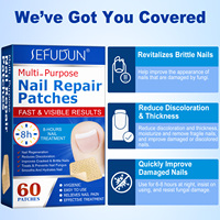 60 Patchs Multi-usages Antifongiques pour la Réparation des Ongles, Traitement des Ongles Fongiques, Améliore les Ongles Fissurés et Cassants