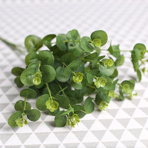 M152 Foglie di Eucalipto Artificiali in Plastica all'Ingrosso, Piccole Foglie di Eucalipto Artificiali, Foglie Verdi Artificiali - Product Image 2