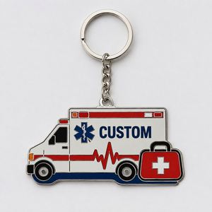 Porte-clés Personnalisés pour Paramédicaux – Pendentifs Symbole de Secours – Chaînes Souvenirs pour Personnel Médical d'Urgence - Product Image 2
