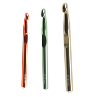 Crochets et aiguilles à tricoter en alumine en gros, 10 mm, 12 mm, 15 mm, lot de 3 pièces, fournisseur direct d'usine