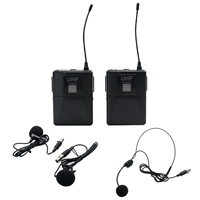 Microphone sans fil Shunyin SY05 : Micro-casque de performance avec affichage de la fréquence et suppression du bruit