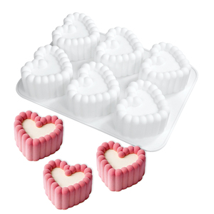Molde de Silicona para Pastel de Mousse con Forma de Corazón, para el Día de San Valentín, para Repostería Francesa, para Velas Aromáticas - Product Image 2