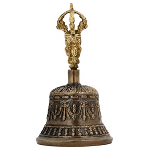 Campana Tibetana Dorje Afinada a Frecuencias Armónicas - Ghanta de Terapia Sonora de Alta Resonancia para Baños de Sonido - Product Image 1