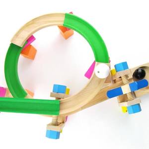 Popolare Set Educativo di Pista per Biglie, Giocattolo Musicale in Legno, Gioco Interattivo Creativo per l'Apprendimento della Prima Infanzia - Product Image 5