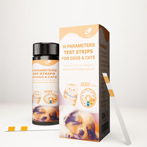 แผ่นทดสอบปัสสาวะสัตว์เลี้ยงแบบแมนนวล LYZ URS-10T 10 พารามิเตอร์ ขั้นตอนเดียว สำหรับแมว สุนัข <span class=keywords><strong>ตรวจ</strong></span>ภาวะ<span class=keywords><strong>เบาหวาน</strong></span>ในปัสสาวะ - Product Image 5