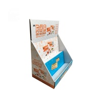 Support d'affichage de comptoir en carton ondulé pliable et portable, écologique et recyclable, pour supermarché