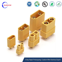 Connecteurs XT30 XT60 XT90 Mâle/Femelle Plaqués Or/Nickel pour Batteries Automobiles et Véhicules Électriques, Ignifuges et Résistants aux Hautes Températures