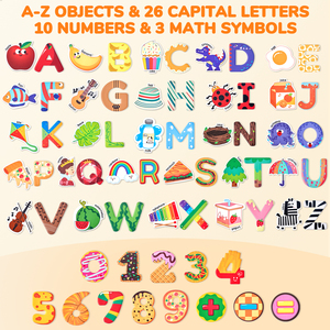 Set di Lettere e Numeri Magnetici in Silicone Joycat, Giocattolo Educativo Multicolore ABC per Frigorifero, Gioco di Apprendimento per Bambini - Product Image 3