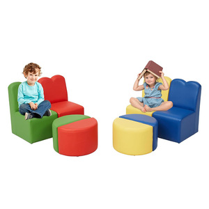 Plum Blossom Shaped <b>Kids</b> <b>Sofa</b> Stool Foam Filled Durable Child Chair For Kindergarten Playroom - Product Image 5