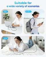 Cable de Carga Rápida SUNGUY USB C PD3.1 240W 5A, Cable de Datos y Alimentación USB, Cargador para el Mercado Europeo