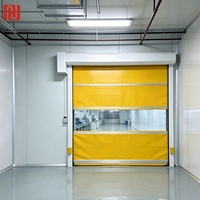 Porte à enroulement industrielle automatique en PVC haute vitesse Hengjie avec capteur de sécurité et fournisseur de tailles personnalisées