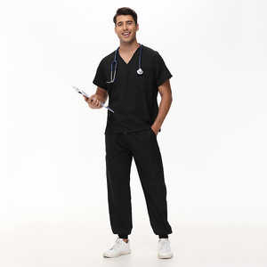 Divisa da Lavoro a Maniche Corte per Sala Operatoria, Infermieri, Dentisti, Personale Ospedaliero, Abbigliamento Medico per Lavaggio Mani, Taglia <span class=keywords><strong>XL</strong></span> da Donna - Product Image 5