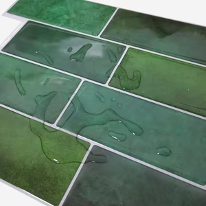 YALONG Atacado Verde Moderno Adesivos De Parede De Vinil Auto Telhas De Parede De Vinil Diy Telha <span class=keywords><strong>3d</strong></span> Decoração Adesivo De Parede - Product Image 3