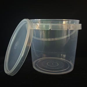 Seau en plastique <span class=keywords><strong>de</strong></span> qualité alimentaire <span class=keywords><strong>de</strong></span> 5 <span class=keywords><strong>litres</strong></span>, rond, avec couvercle et poignée, bonne étanchéité, baril <span class=keywords><strong>de</strong></span> haute qualité personnalisé - Product Image 6