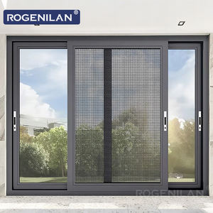 Finestre con Sistema Scorrevole in Alluminio a Taglio Termico, <span class=keywords><strong>Vetro</strong></span> <span class=keywords><strong>Doppio</strong></span> Temperato e Telaio Impermeabile per Uso Residenziale - Product Image 1