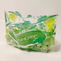 Pochette en plastique OPP personnalisée, autocollante, anti-buée, recyclable, pour l'emballage de fruits et légumes frais, avec logo personnalisé, impression flexo, pour supermarché