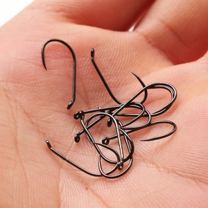 20 pièces 60 degrés gabarit <span class=keywords><strong>nymphe</strong></span> Streamer crochet 12 #-4 # barbelé sans barbe mouche attachant des crochets mouche crochet de pêche à la mouche - Product Image 4