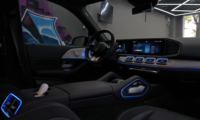 WIITECH Éclairage d'ambiance 64 couleurs pour Mercedes W167 GLE GLS 2020-2025, Contrôle MBUX, Amélioration de l'éclairage intérieur LED, Haut-parleurs de ventilation