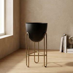 Jardinière en fer galvanisé, durable et écologique, pour la décoration de la maison et du jardin - Artisanat indien - Product Image 3