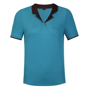 Wholesale Custom Logo Summer Restaurant Massage Spa Hotel <strong>Waitress</strong> <strong>Uniform</strong> Restaurant <strong>Uniform</strong> Wait Staff Polo Shirt - Product Image 1