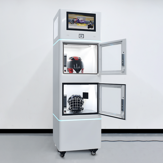 UPUS Double Motorcycle Helmet Disinfection Vendor Automated Helmet Sanitizing Cleaning Washing Vending Machine