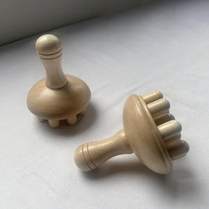 Massaggiatore a Fungo in Legno Fatto a Mano per Terapia del Corpo, Relax e Riduzione dello Stress per Collo e Schiena - Product Image 5