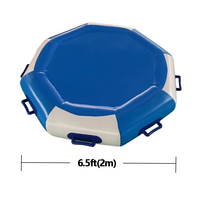 Jeu de baby-foot humain gonflable JUNAO Modèle A-4 Design Étoiles et Lune 2-5 Joueurs Jeu de lancer de ballons en plein air Installation facile PVC 0,65 mm