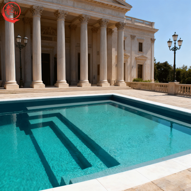Customized Fiberglass Swim Pool Gray Color Unisex-adults 14years&up 18+ Target Audience Ladder Height Anti-rust Swimming Pool