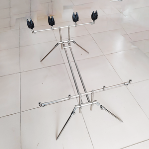 Rod Pod Portable en Acier Inoxydable <span class=keywords><strong>pour</strong></span> la Pêche à la <span class=keywords><strong>Carpe</strong></span>, <span class=keywords><strong>Support</strong></span> Pliant et Télescopique Réglable <span class=keywords><strong>pour</strong></span> Accessoires et Matériel de Pêche en Lac - Product Image 5