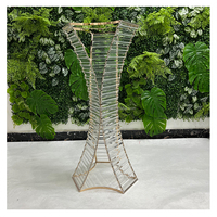 Arrangement de fleurs décoratives transparentes de haute qualité, support de fleurs en acrylique transparent pour centre de table de mariage