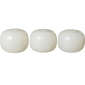 Cuentas de raíz de Bodhi blancas, cuentas sueltas redondas de 8x10mm para hacer pulseras, material de madera - Product Image 4