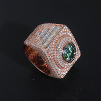 Nouveau Style 4 Carat Moissanite Stone Ring 925 Bijoux en argent pour femmes