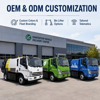 Camion compacteur de déchets électrique à chargement arrière avec benne basculante de 16 m³ (240 L) pour le nettoyage urbain, longue durée de vie