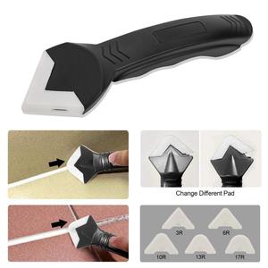 <span class=keywords><strong>Kit</strong></span> de 3 spatules en silicone pour <span class=keywords><strong>calfeutrage</strong></span>, jointoiement et finition, outils de nettoyage et de finition pour produits d'étanchéité - Product Image 5