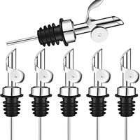 Bouchon verseur en acier inoxydable pour huile et vin, bec verseur doré, bouchon de vin, rose-or, noir canon, automatique, moderne, minimaliste, pour cocktails
