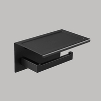 Accessoires de salle de bain d'angle au design moderne, en acier inoxydable 304, porte-serviettes mural étanche, étagère en verre, garantie de 3 ans