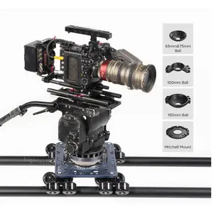 Movmax Grip Capacity 90kg Roues optimisées Caméra vidéo <span class=keywords><strong>Dolly</strong></span> <span class=keywords><strong>System</strong></span> for Curved Tracks Options de montage polyvalentes - Product Image 4