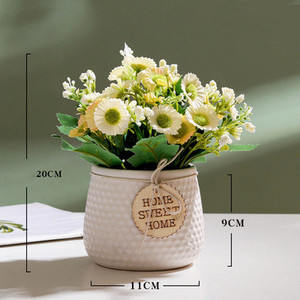 Décoration d'intérieur de Style nordique, Table artificielle, Simulation de fleurs, ornements de bonsaï, Mini bonsaï, Pot de fleurs - Product Image 2