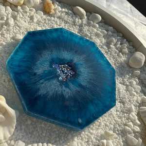 Ensemble de sous-verres en résine faits à la main sous-verres élégants et durables parfaits pour la décoration de table ou les idées de cadeaux - Product Image 3