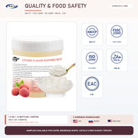 Popping Boba 2,8kg/1,2kg/1kg Suiker Vrij 9 Smaken HACCP Gecertificeerd OEM Beschikbaar Snelle Verzending voor Bubble Tea